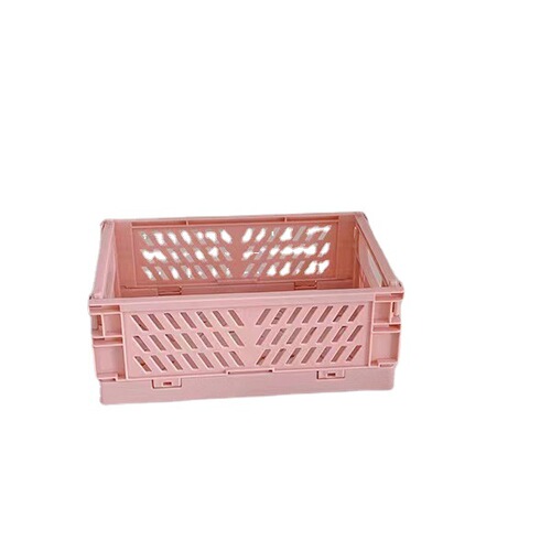 Desktop foldable storage box for student stationery, storage rack for miscellaneous cosmetics, storage basket, stackable small baskets