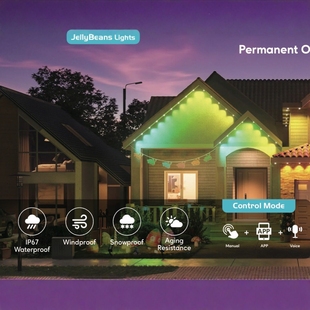 Private model smart eaves light Wi-Fi Bluetooth mobile phone APP remote control ICRGB electricity supplier preferred