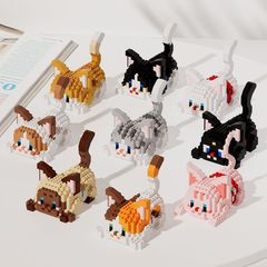 Mardは豆をつづり合わせてかわいい子猫の微粒子をつづり合わせて積み木の益智のおもちゃの女の子のプレゼントを飾って卸売りします。