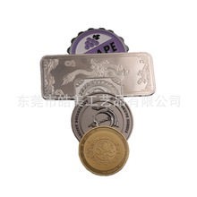 圆形纪念币方形龙年纪念币制作创意纪念币批发跨境代币扣