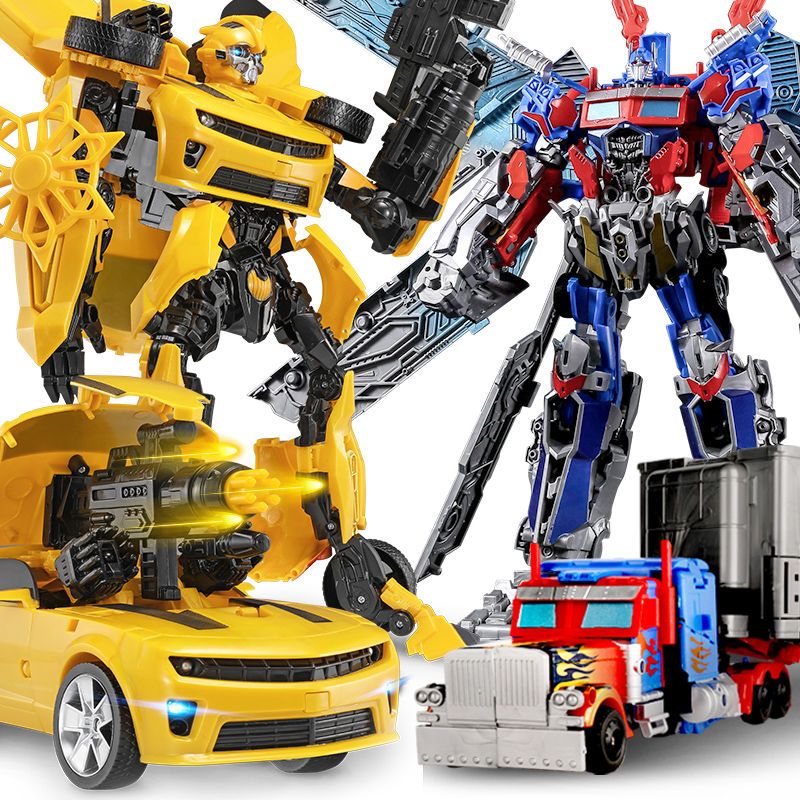 Biến Hình Đồ Chơi Bumblebee Xe Robot Optimus Hình King Kong Mẫu Hợp Kim Phiên Bản Trẻ Em Bé Trai Tặng 6