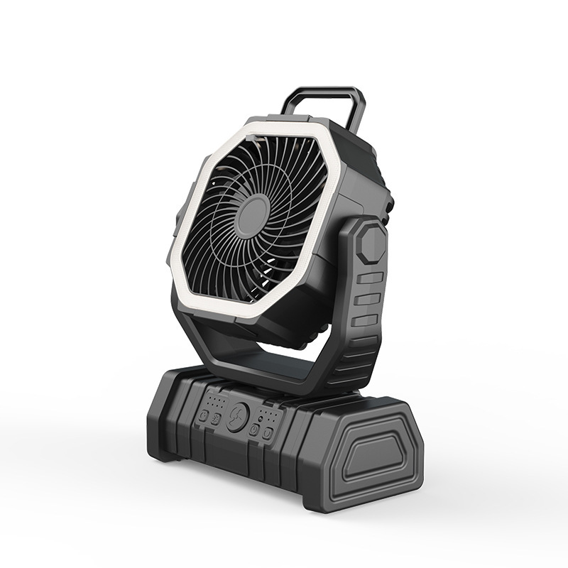 Ventilador Lámpara para Camping Oscilante con Luz LED y Control Remoto para Exterior image 6