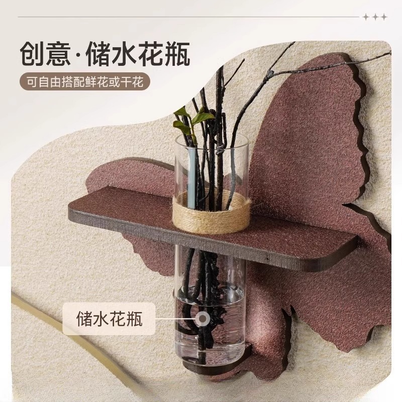 水耕栽培緑植物レストラン装飾絵画クリエイティブ壁時計リビングルームのテレビの背景壁掛け絵画 2025 新しい立体時計