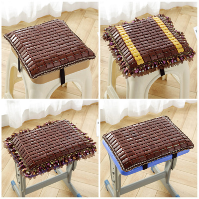 夏季学生椅垫工厂坐垫办公服装厂板凳软凉席座垫夏天麻将长方垫子|ms