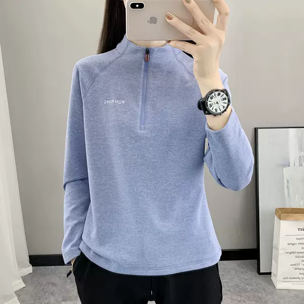 Outdoor Sports Fleece Tops for Women, Long-Sleeved T-Shirts, Women's Thermal Clothes, Polar Fleece Bottoming Shirts, Mountaineering and Hiking Winter