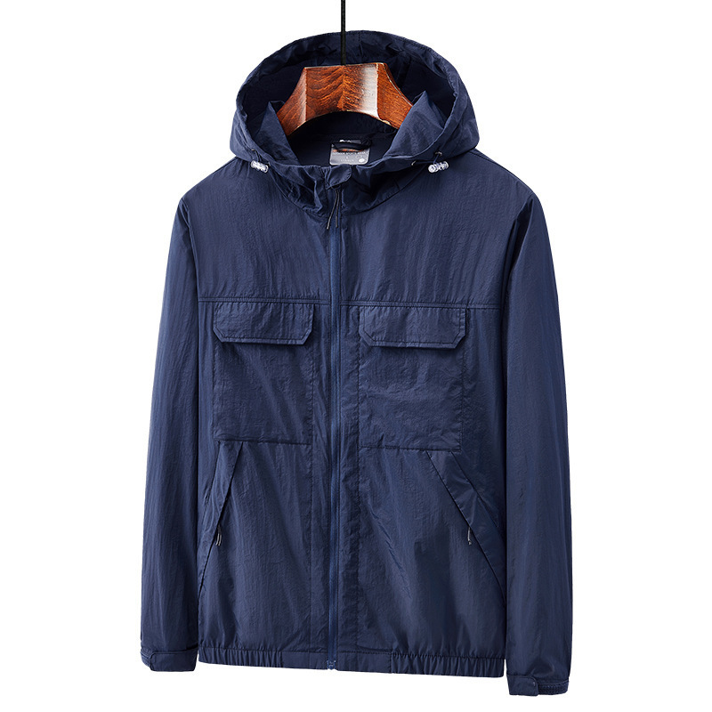 Sun Protection Clothing Men's Waterproof Sports Jacket Youth Casual Outdoor Lightweight Hooded Men's Multi-Pocket Workwear Group Buying Sun Protection Clothing Men's Waterproof Sports Jacket Youth Casual Outdoor Lightweight Hooded Men's Multi-Pocket Workwear Group Buying