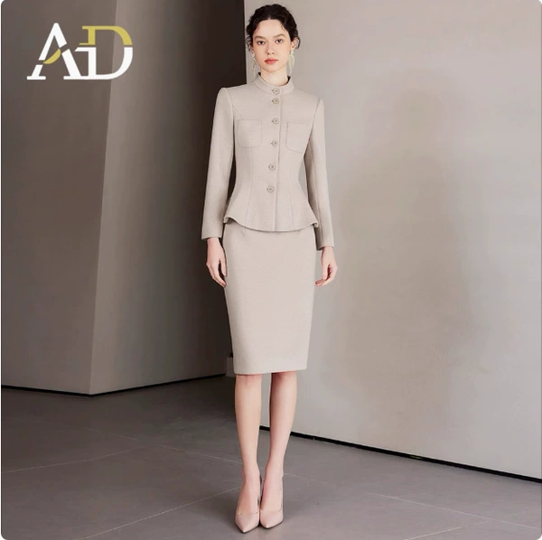 Classic suit jacket, skirt