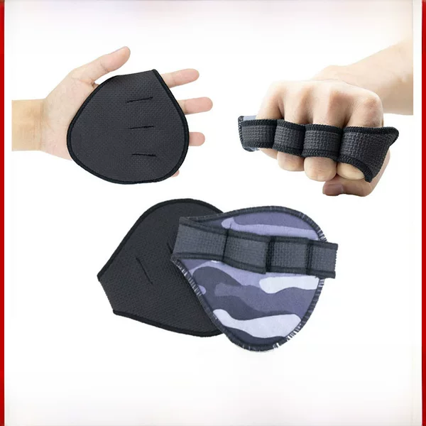 Mkas Camouflage Half-Finger Gloves Training Weightlifting Gloves Barbell Fitness Palm Protection Four-Finger Gripad Gloves for Men and Women