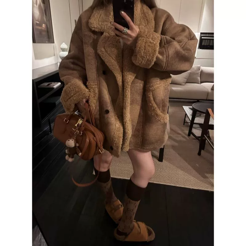 Retro winter jacket, oversize, increased thickness