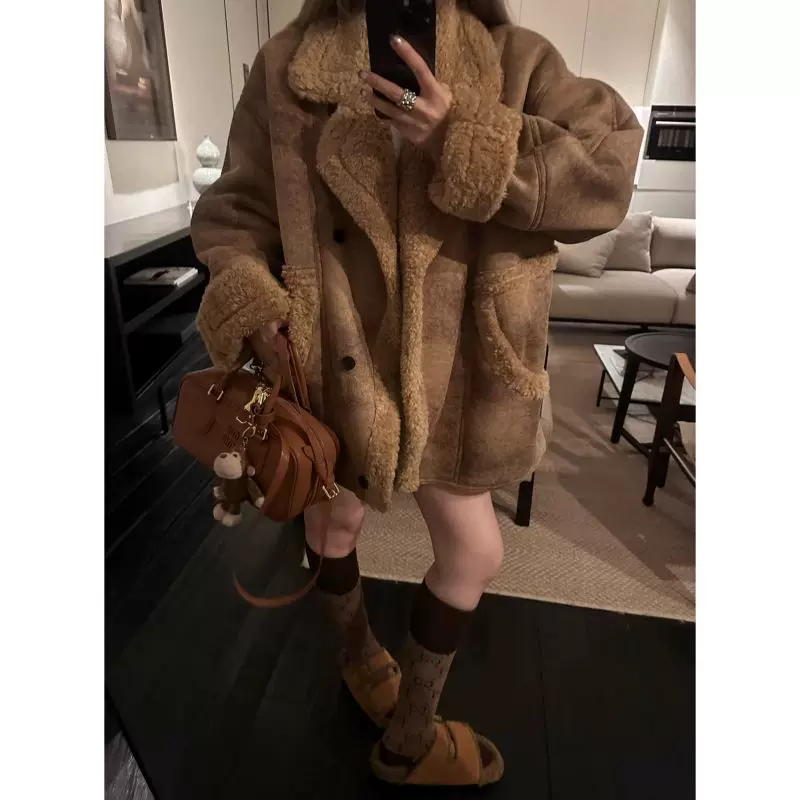 Retro winter jacket, oversize, increased thickness