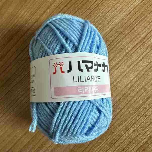 Красная вышитая овечья хлопчатобумажная пряжа ручной вязки DIY крючком шарф кукла линия