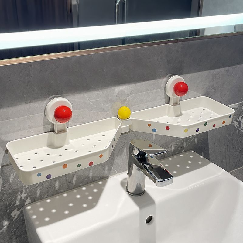 Suction Cup Bathroom Punch-Free Storage Rack Multi-Functional Home Bathroom Sink Wall-Mounted Storage and Organization Rack Suction Cup Bathroom Punch-Free Storage Rack Multi-Functional Home Bathroom Sink Wall-Mounted Storage and Organization Rack