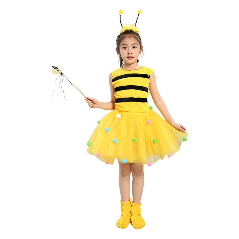 Детский костюм для выступлений Костюм для пчел Детский сад Детский костюм с мультяшными животными Костюм для выступлений