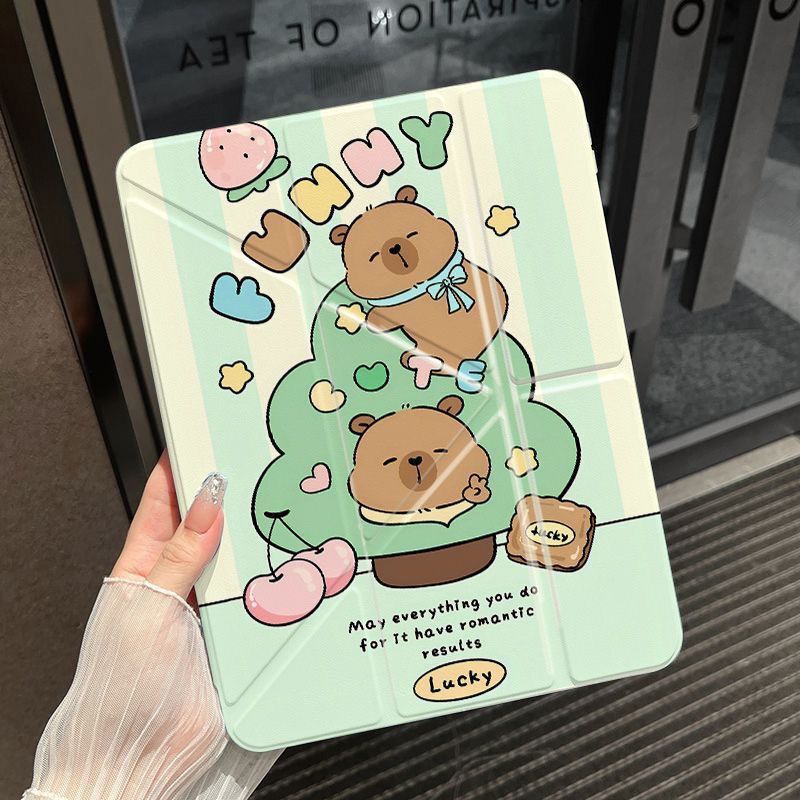 Cartoon Cute Capybara Tablet Protective Case for iPad 10/11/12 generation/Air4/5/6/8/10 Cartoon Cute Capybara Tablet Protective Case for iPad 10/11/12 generation/Air4/5/6/8/10