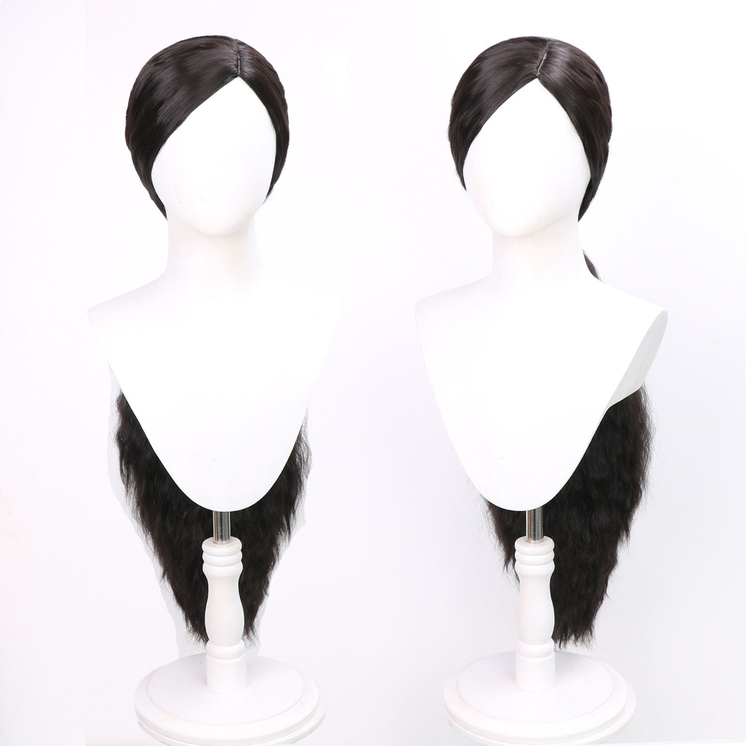 Mangachi mágica mala bruja Eva cos peluca 2024 nueva película WICKED lado dividido cuero cabelludo superior