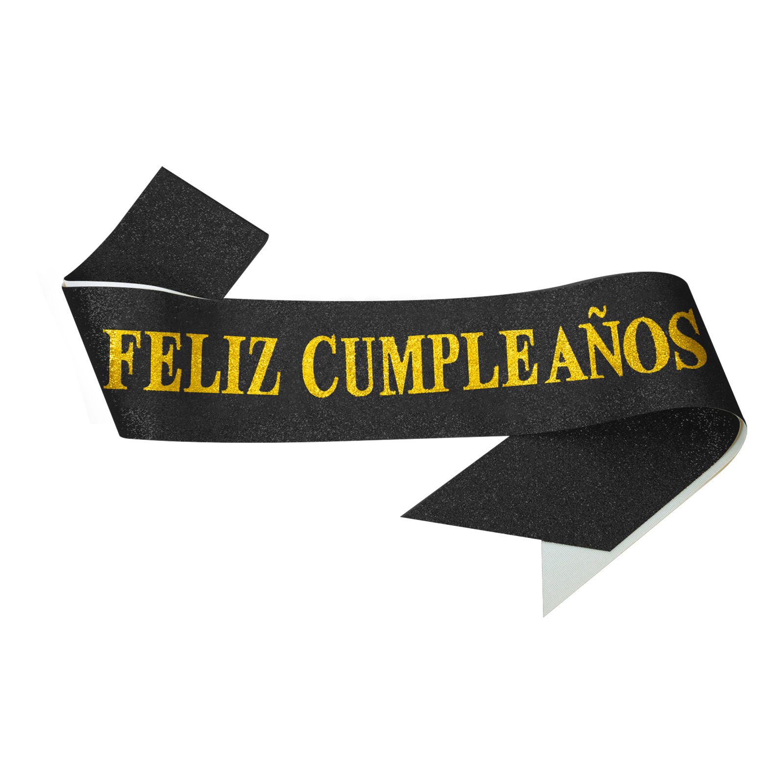 Español Felizcumpleaños transfronterizos cebolla polvo tela correa de etiqueta estampado fiesta de cumpleaños correa de hombro