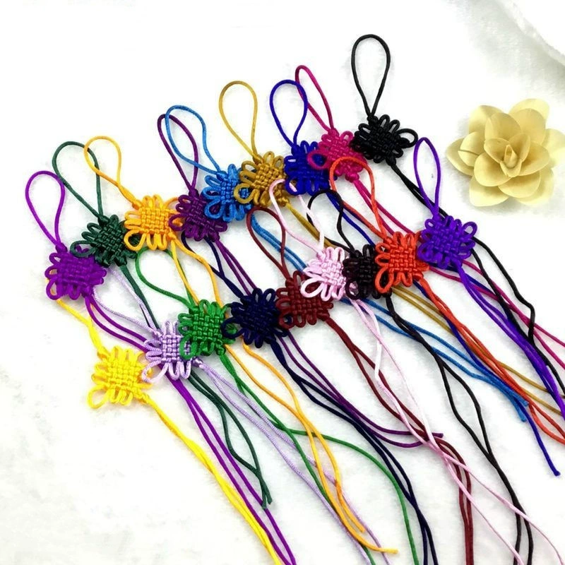 Линия ручной работы 5 6 спиральный узел подвесной шип Китайский узел DIY пять Император деньги подвесная голова Китайский узел кисточка подвесная веревка U-образный поворот