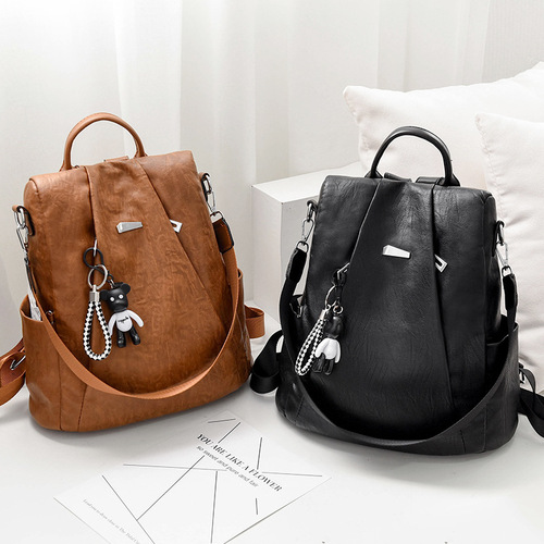 Trendy brand Oxford cloth women's bag 2024 new Korean version women's backpack fashion personality portable shoulder bag on behalf of