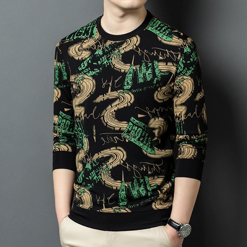 Свитшот весна, базовый бельевой длинный рукав для отдыха, тренд сезона, оверсайз