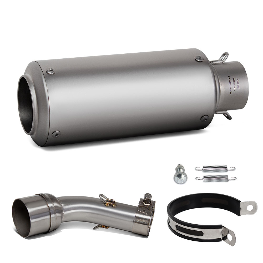 Suitable for Motorcycle Modified Exhaust Pipe R3 Stainless Steel Middle Section Sc Scorpion Barrel Tail Section 15-24 Years