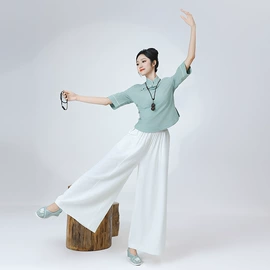 时尚休闲套装;连衣裙;汉服禅茶服