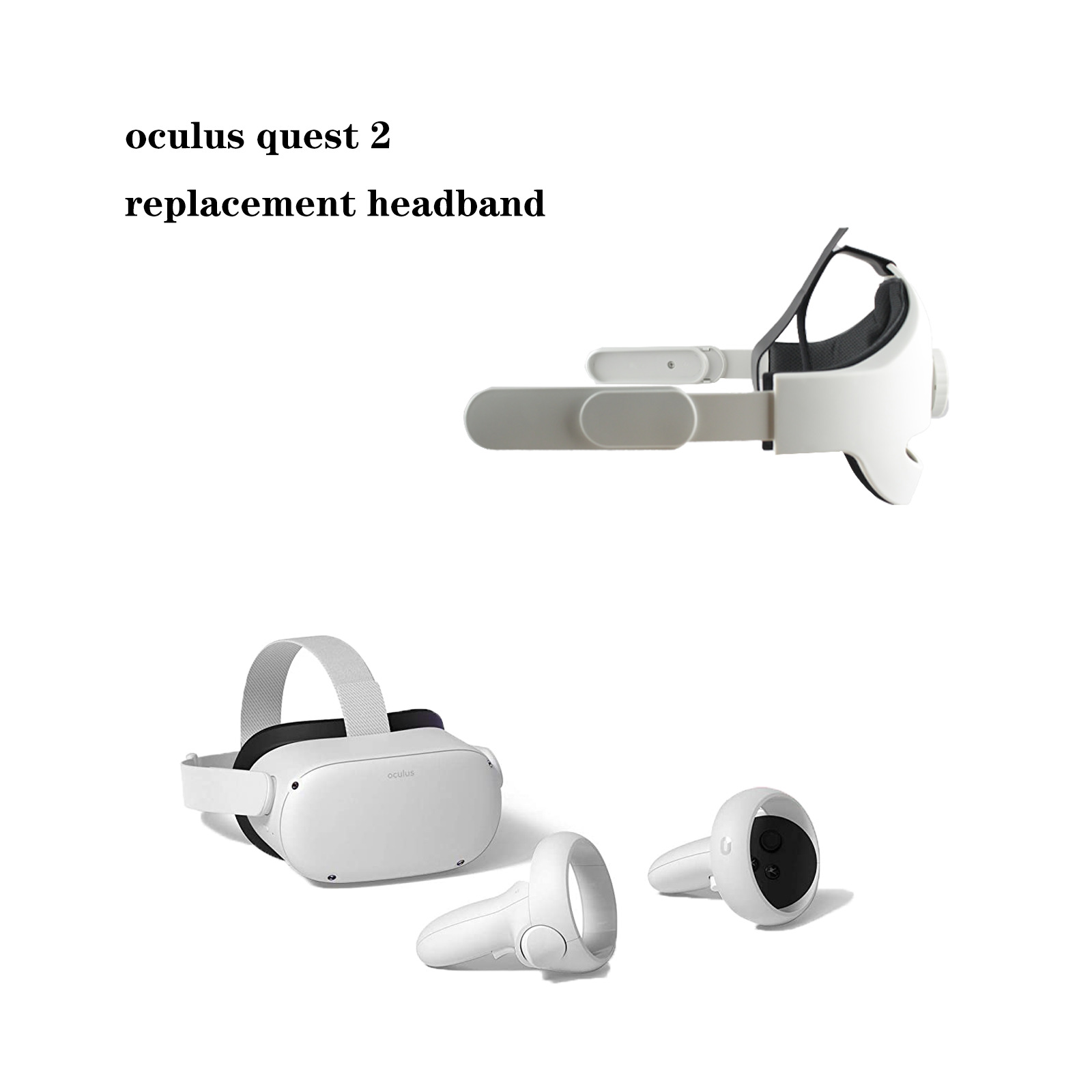 Transfronterizo caliente Meta/Oculus Quest 2 reemplazo del controlador ajustable Elite desgaste de la cabeza VR Accesorios