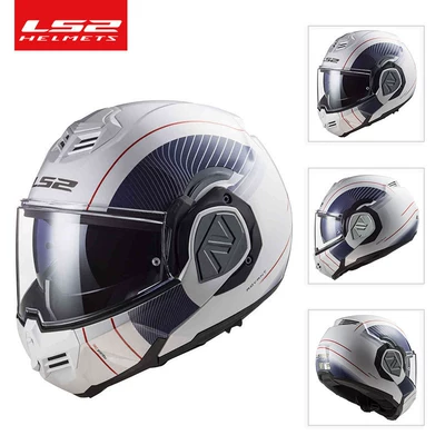 Motorcycle Safety Supplies – Universal Winter Helmet Ff906 - flash-whiteblue-red-dawn-l