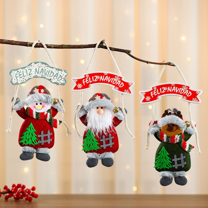 New Christmas KT Board Fabric Raise Hand Doll Pendant Christmas Tree Hanging Decorations Scene Layout Letter Plate Pendant New Christmas KT Board Fabric Raise Hand Doll Pendant Christmas Tree Hanging Decorations Scene Layout Letter Plate Pendant