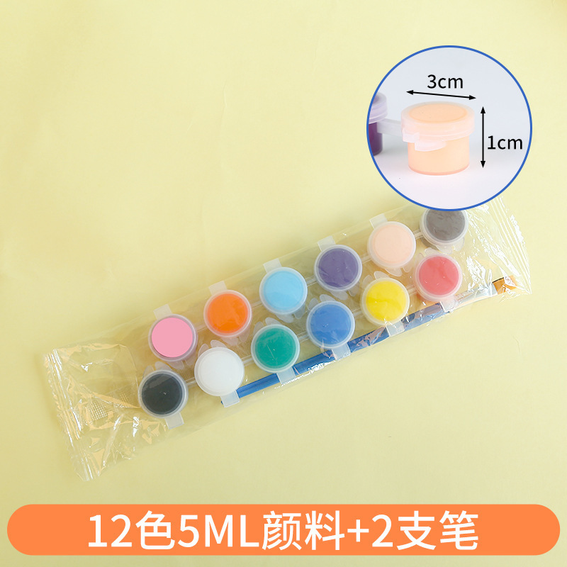 子供のアクリル絵の具を大量に供給しています。|undefined