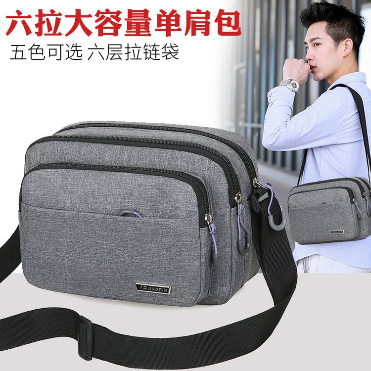 Universal nylon one-shoulder bag for traveling for men and women