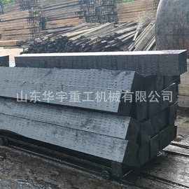 供应黑色浸油木枕160X220铁路岔枕浸油木枕 防腐浸油枕木尺寸可定