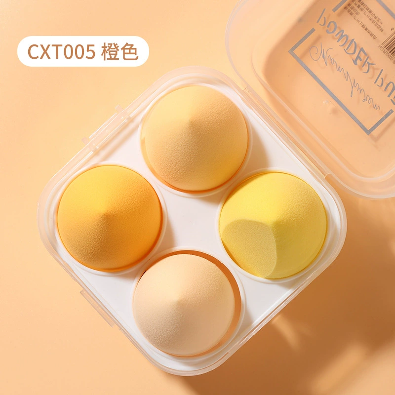 Набор Gradient Beauty Egg LMLTOP 4 шт. Градиентные яйца с каплями воды в диагональной скорлупе puff CXT005