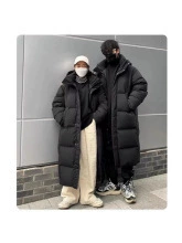 Down jacket, warm jeans for elementary school students, maxi length, plus size