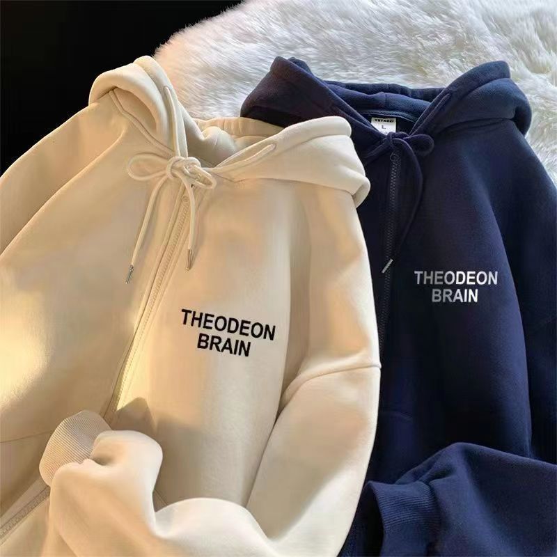 (2개) 여자 스웨터 가을 옷 소년 스웨터 봄과 가을 남자 큰 어린이 후드 지퍼 가디건 가을과 겨울 코트 남자 풀오버