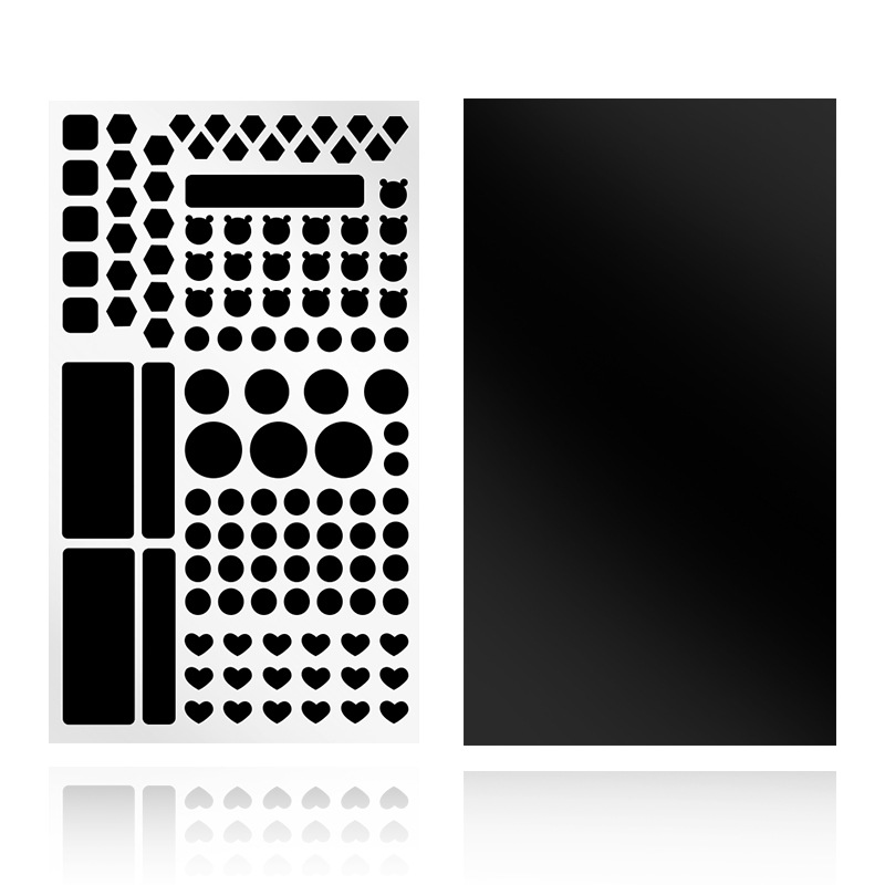 专供亚马逊黑色全遮光贴纸跨境100%LED不干胶现货批发胶贴胶带