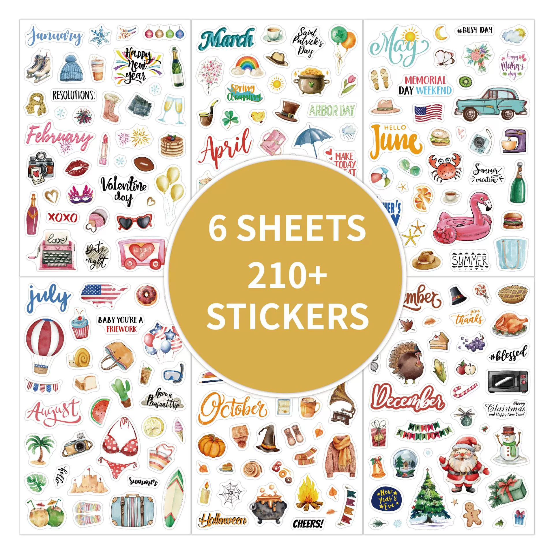 210 наклеек для трансграничного планирования