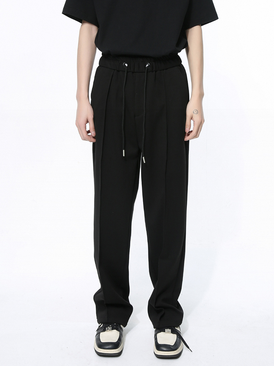 Mtlclothes ropa de Hombre | 2024 primavera nuevo cordón deportes elástico cintura recta suelta casual sweatpants moda