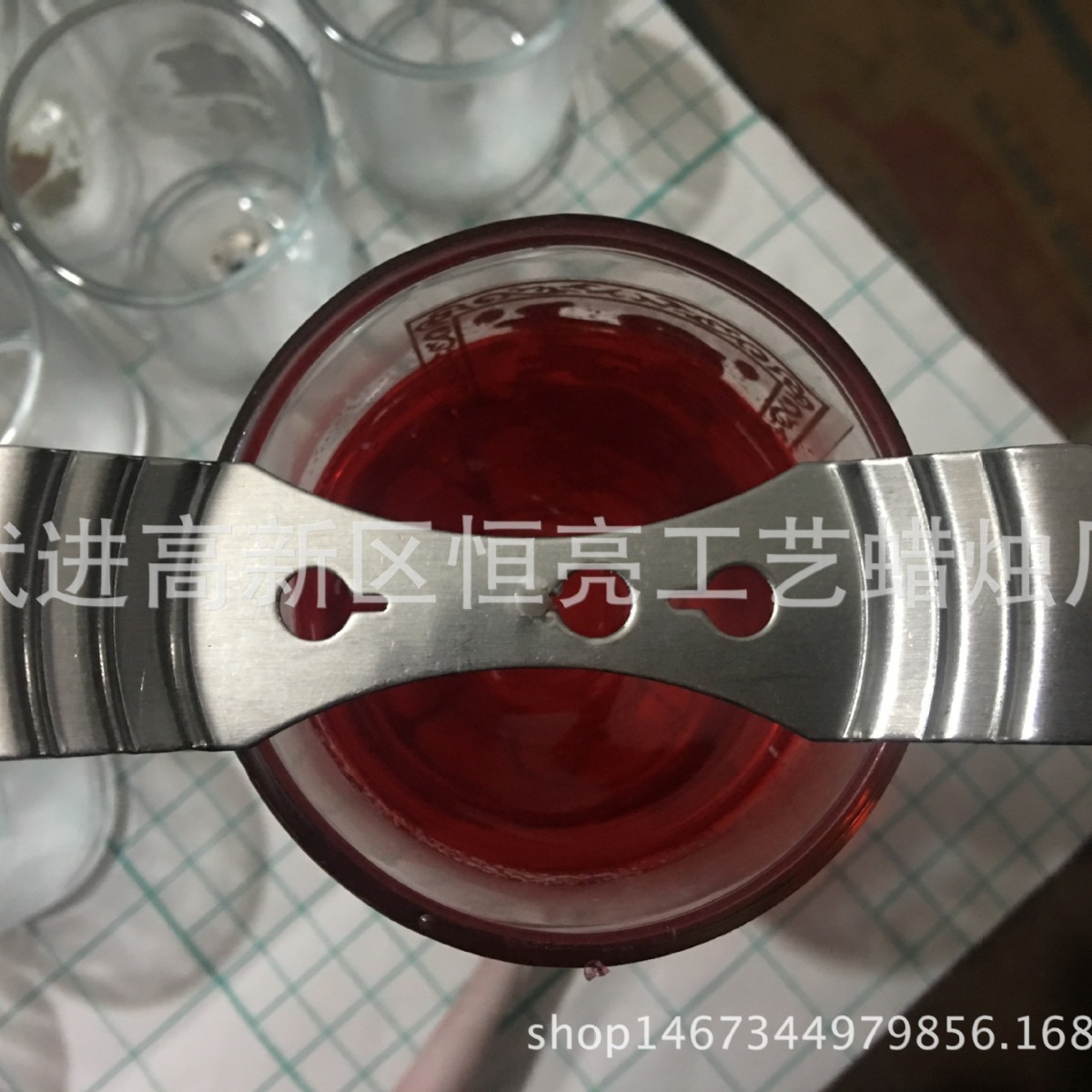 Stainless steel wick holder, handmade candle material, candle accessories, jelly wax wick, soy wax