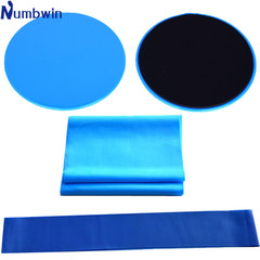 Yoga Fitness Set of Three - Slider Disc, Elastic Band, Resistance Ring, Pilates Waist Training Vest, Glute Training Home Exercise Equipment