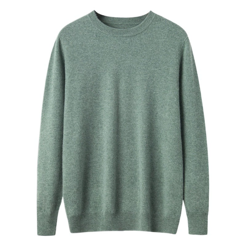Осень и зима Новый Круглый шею мужской Кашемировый свитер Деловой джентльмен вязаный шерстяной свитер Пуловер с длинным рукавом База Кашемировый свитер