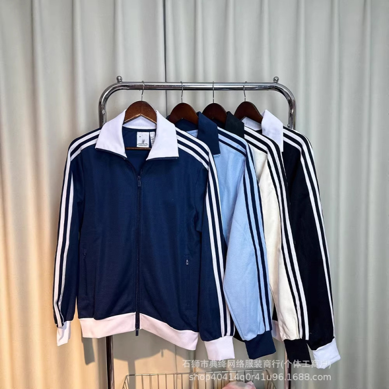High-End Spring and Autumn Embroidered Logo School Uniform Classic Unisex Sports Jacket with Stand Collar, Casual Zip-Up Sweatshirt