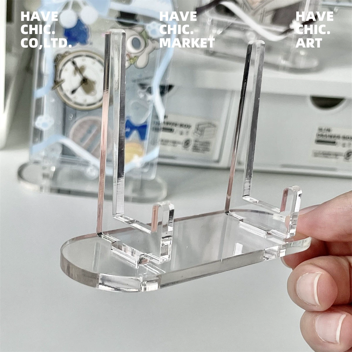 Акриловая наклонная полка для хранения, барная плитка, песок, маджонг, волнистая подставка для проса Gumei