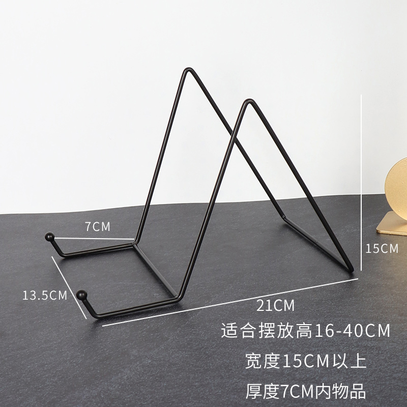 I9AT 간단한 장식 잡지 도자기 플레이트 브래킷 디스플레이 스탠드 시계 브래킷 디스크 홀더 사진 프레임 인증서 홀더 철 홀더