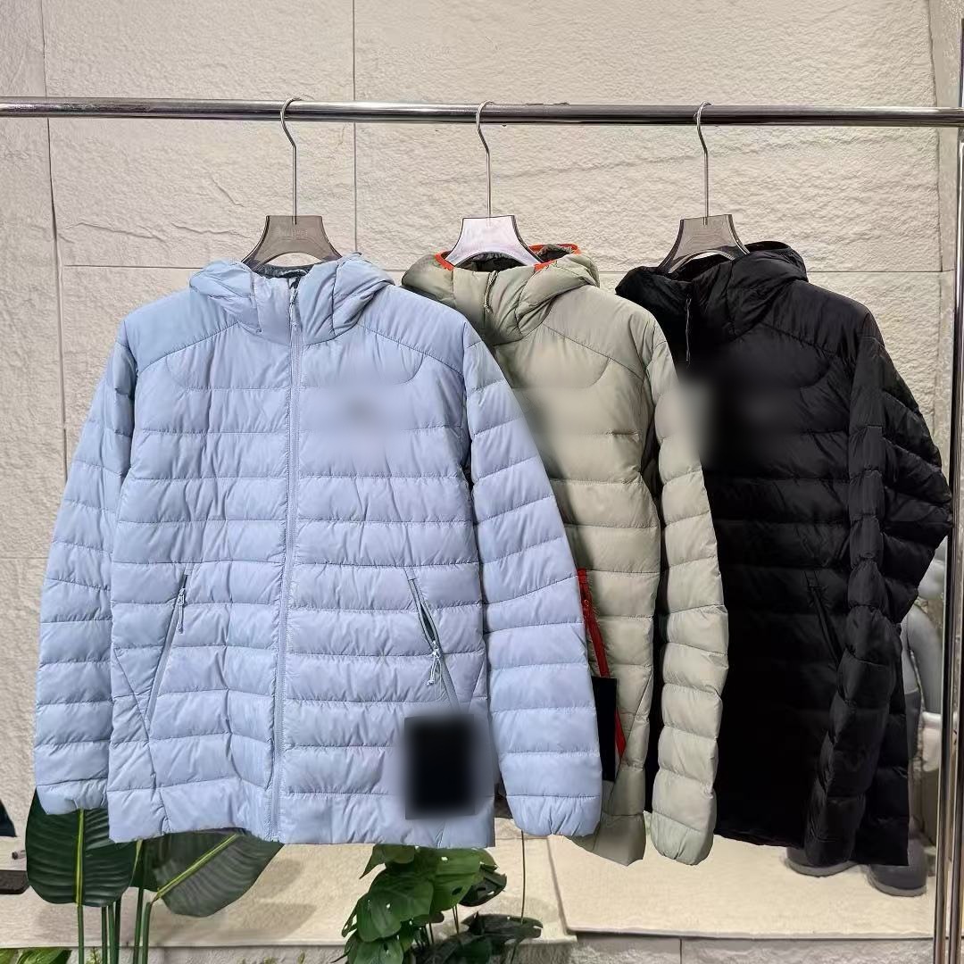 鸟家刺绣排骨羽绒服连帽质感简约经典保暖防风秋冬羽绒