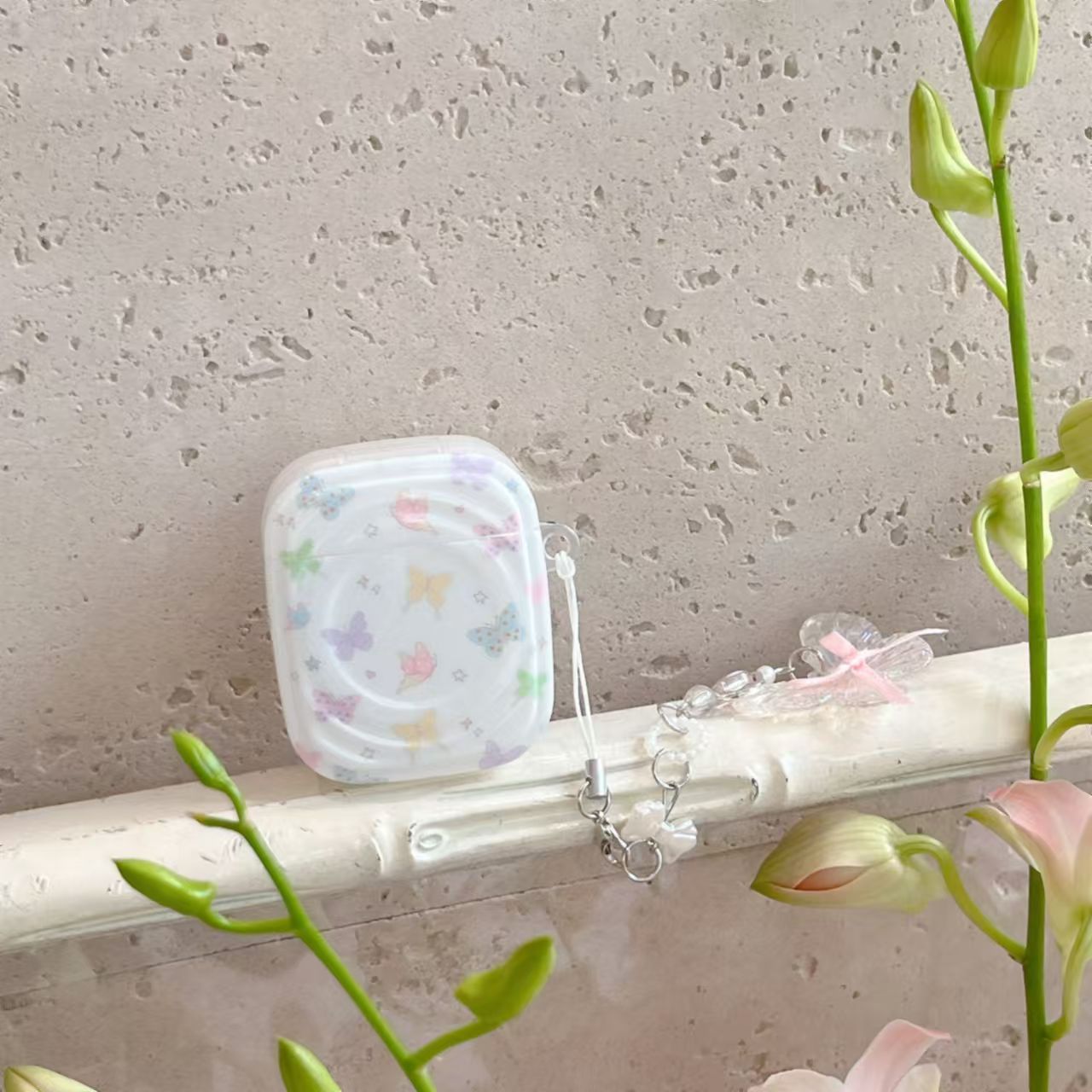 Cartoon Color Butterfly para Airpods 4 cubierta para Apple Bluetooth auriculares pro3 cubierta de auriculares