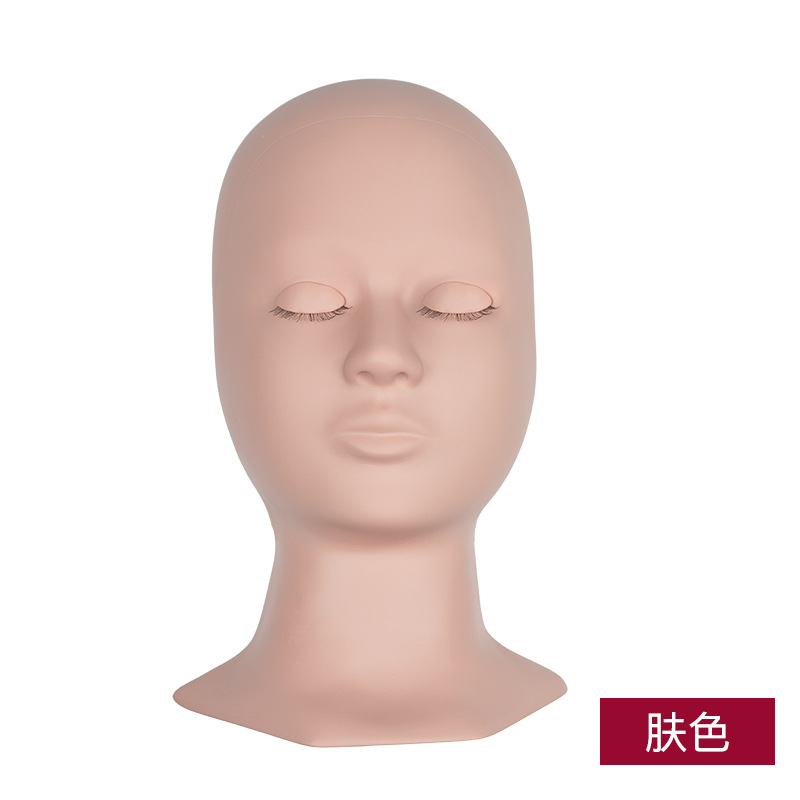 Molde de cabeza extraíble con pestañas Injerto de pestañas puede reemplazar el párpado modelo de práctica de pestañas párpado transfronterizo exclusivo