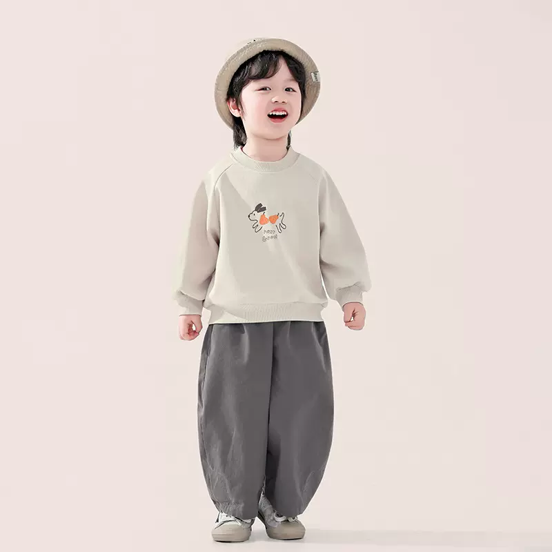畅果服饰男童卫衣春秋儿童韩版春季新款中小童卡通套头上衣长袖