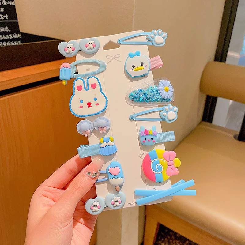 Horquilla de los niños bebé no duele el abrigo del pelo flequillos rotos horquilla tocado niña bebé clip pelo accesorios