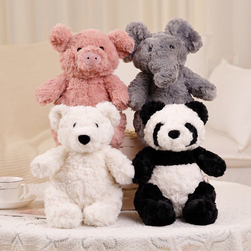 Realistic Curly Haired Plush Doll Soft Stuffed Toy For Children_voghion.com