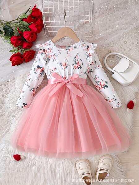 Autumn and winter girls' dresses